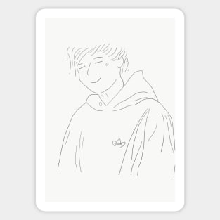 Sketch of Louis design Sticker